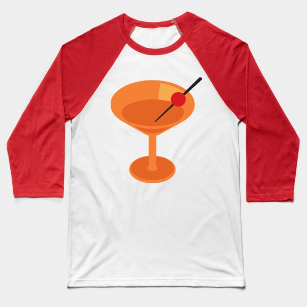 Cocktail Baseball T-Shirt by Superlust